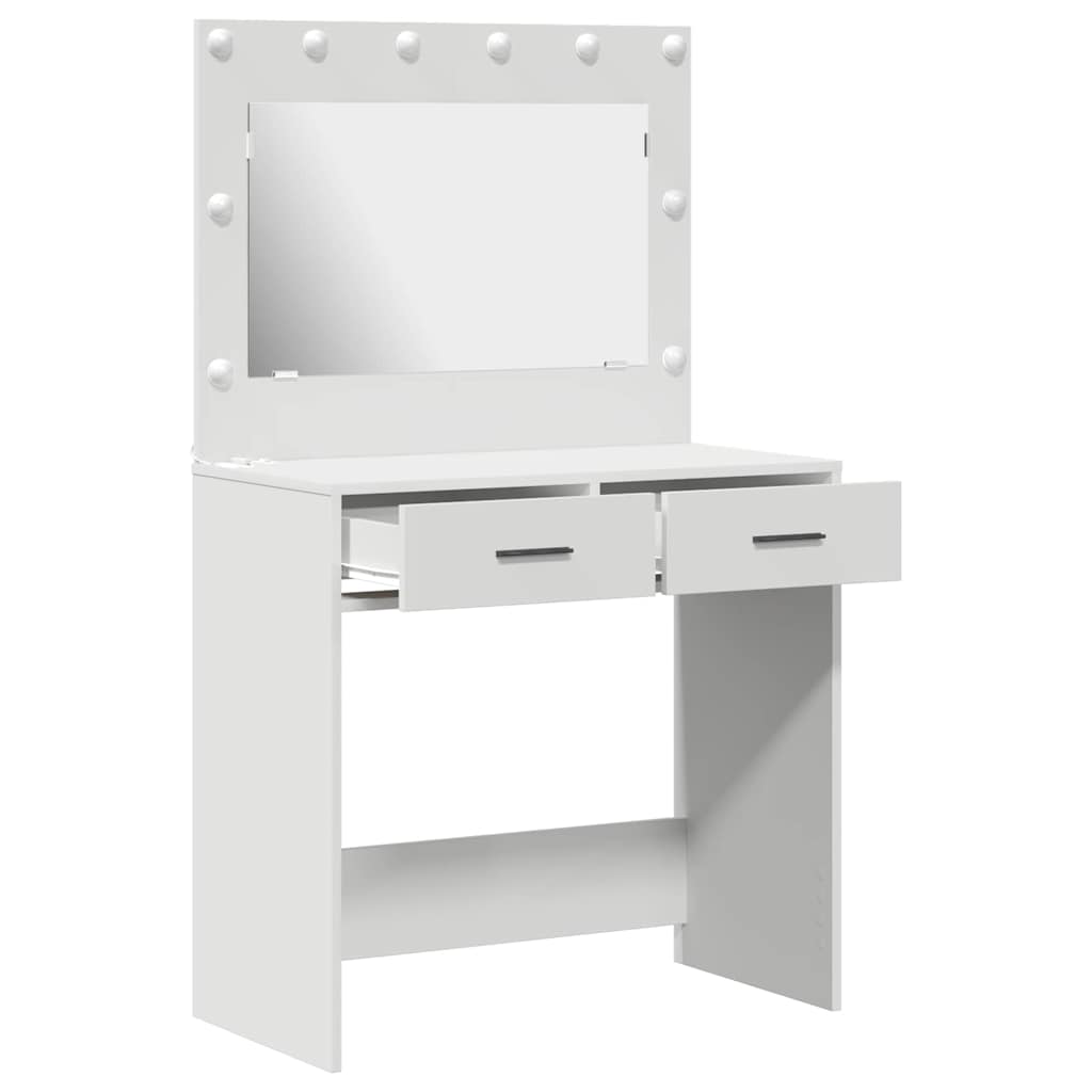 vidaXL Toaletka Biały 78,5 x 41 x 135 cm Materiał drewnopochodny