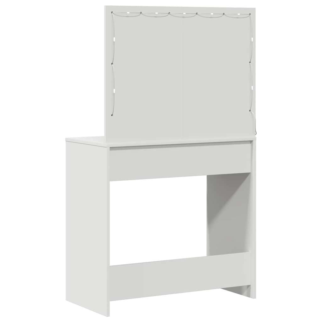 vidaXL Toaletka Biały 78,5 x 41 x 135 cm Materiał drewnopochodny