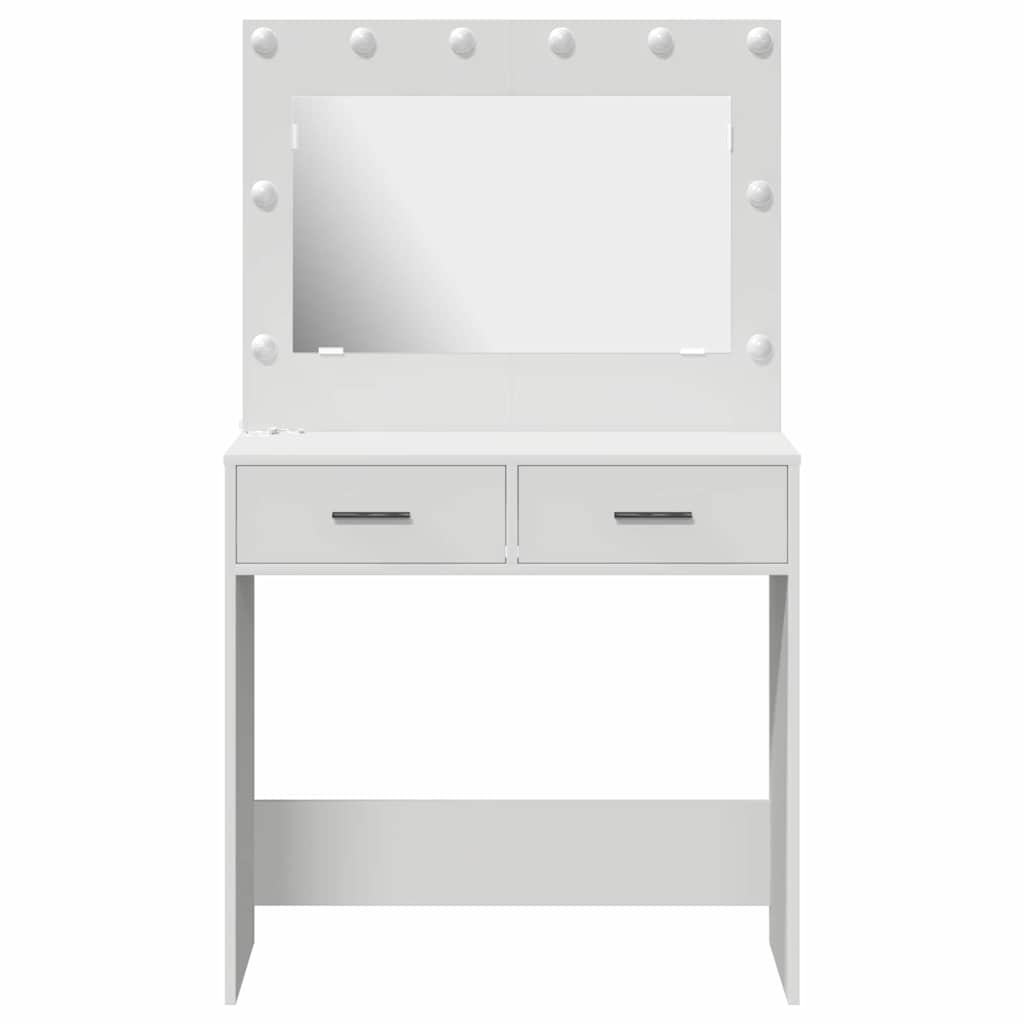 vidaXL Toaletka Biały 78,5 x 41 x 135 cm Materiał drewnopochodny