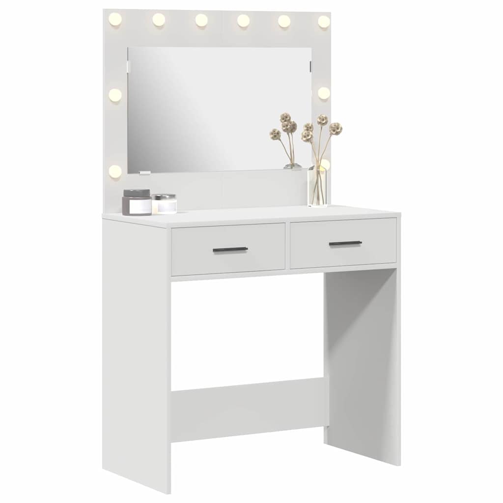 vidaXL Toaletka Biały 78,5 x 41 x 135 cm Materiał drewnopochodny