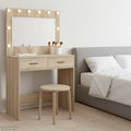 vidaXL Toaletka Dąb Sonoma 78,5 x 41 x 135 cm Materiał drewnopochodny