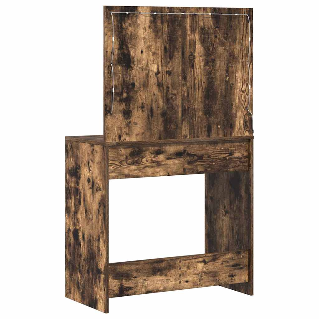 vidaXL Toaletka Dąb wędzony 78,5 x 41 x 135 cm Materiał drewnopochodny