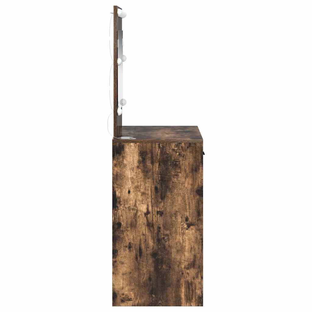 vidaXL Toaletka Dąb wędzony 78,5 x 41 x 135 cm Materiał drewnopochodny