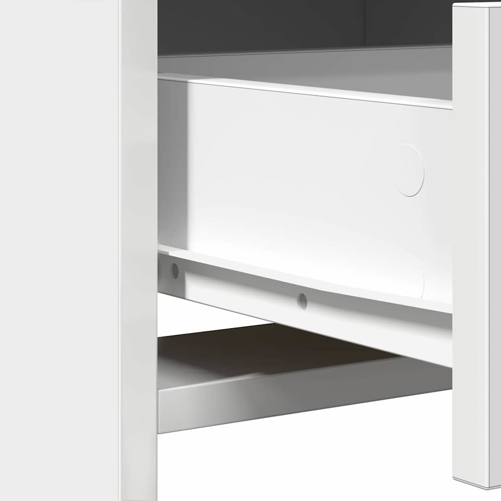 vidaXL Toaletka Biały 50 x 41 x 135 cm Materiał drewnopochodny
