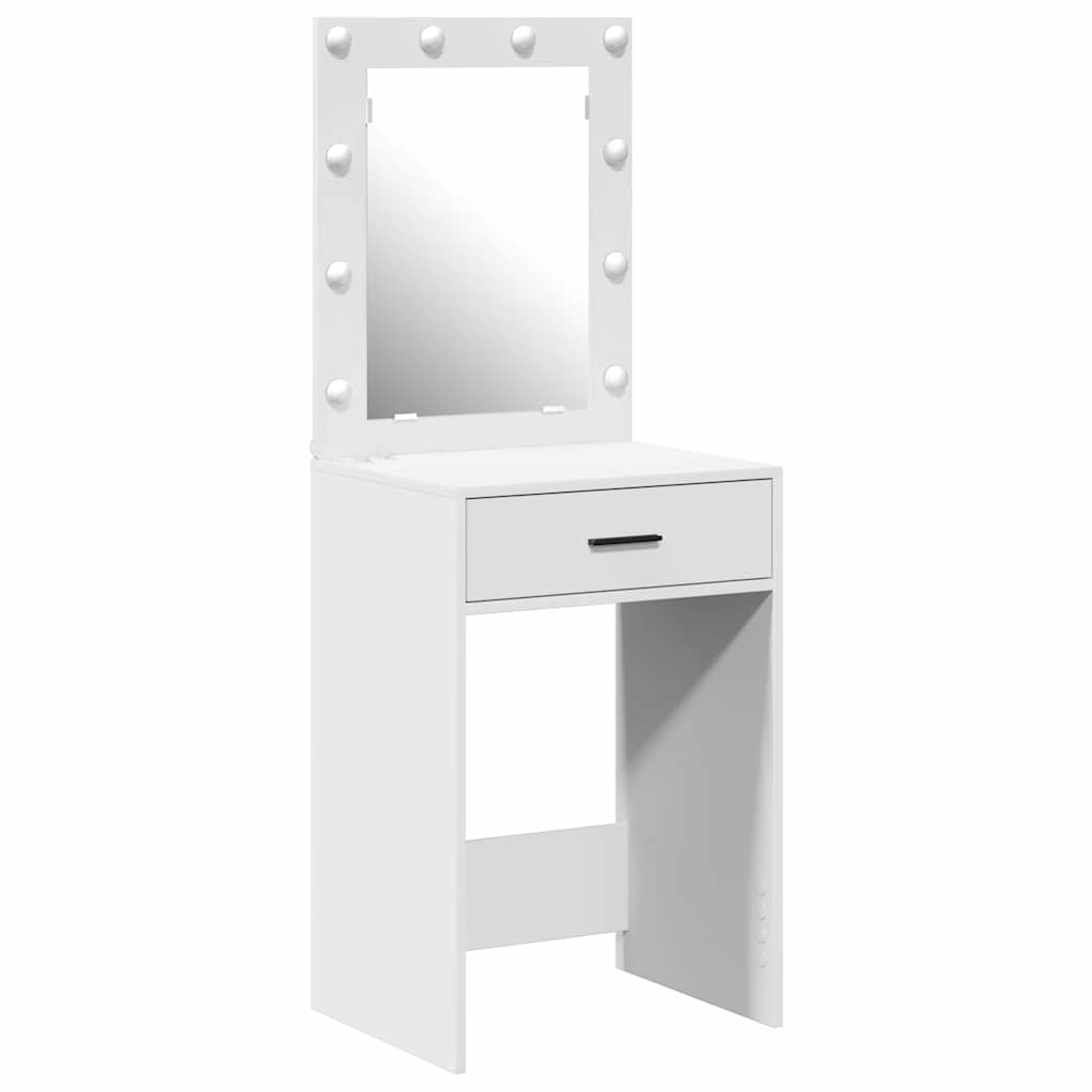 vidaXL Toaletka Biały 50 x 41 x 135 cm Materiał drewnopochodny