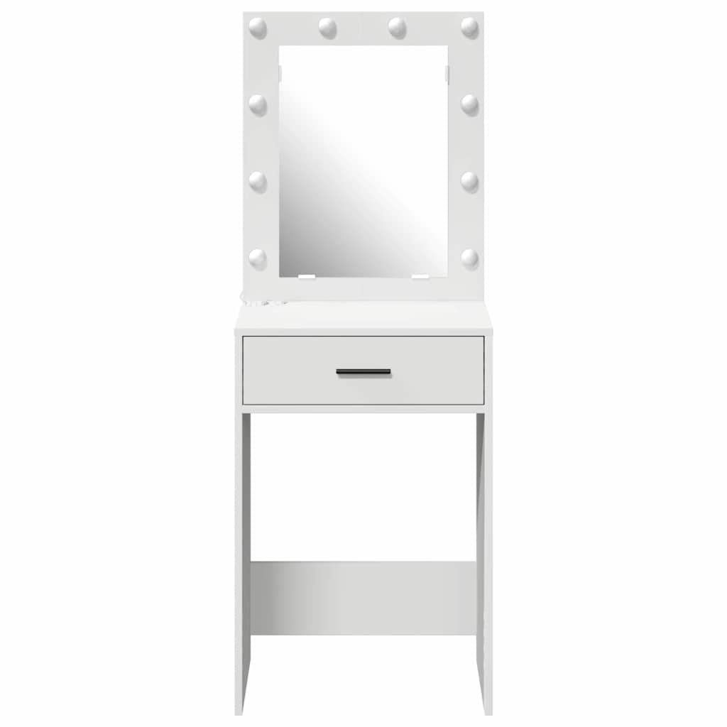 vidaXL Toaletka Biały 50 x 41 x 135 cm Materiał drewnopochodny