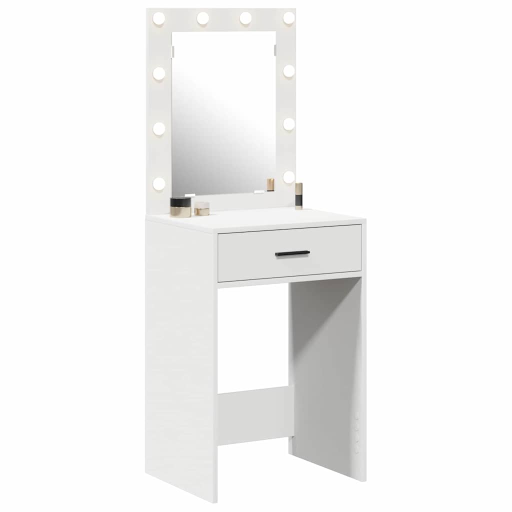vidaXL Toaletka Biały 50 x 41 x 135 cm Materiał drewnopochodny