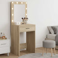 vidaXL Toaletka Dąb Sonoma 50 x 41 x 135 cm Materiał drewnopochodny