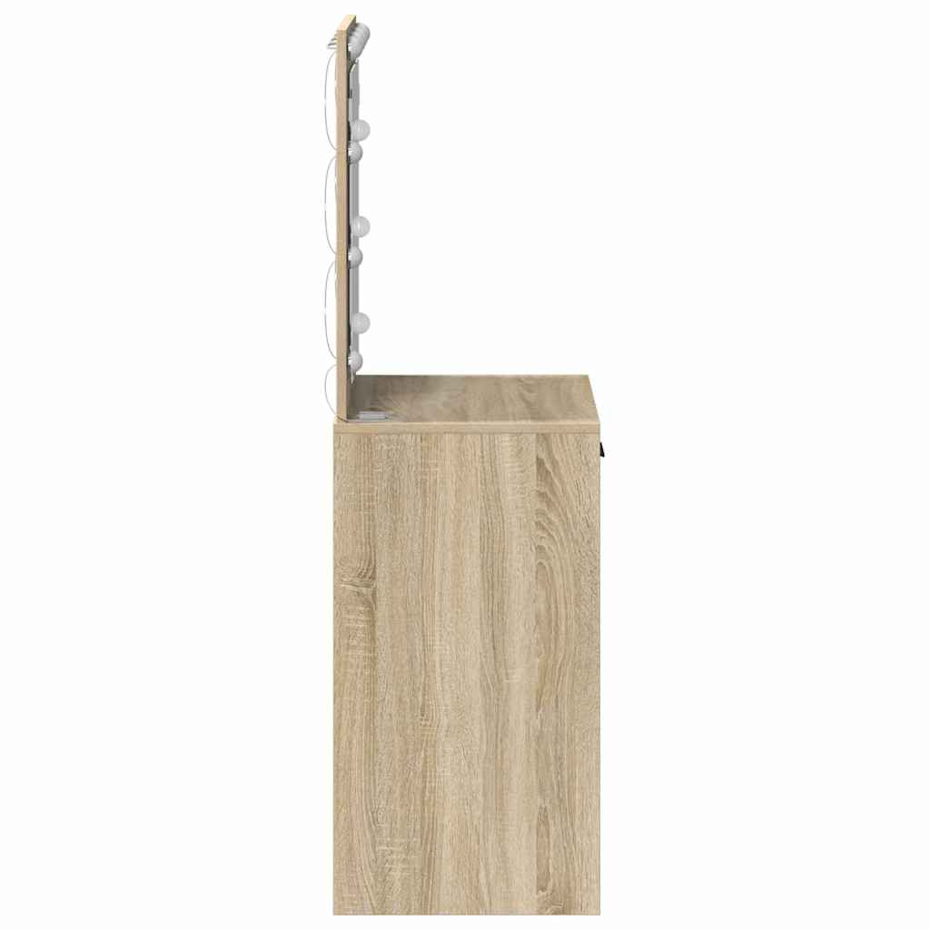 vidaXL Toaletka Dąb Sonoma 50 x 41 x 135 cm Materiał drewnopochodny