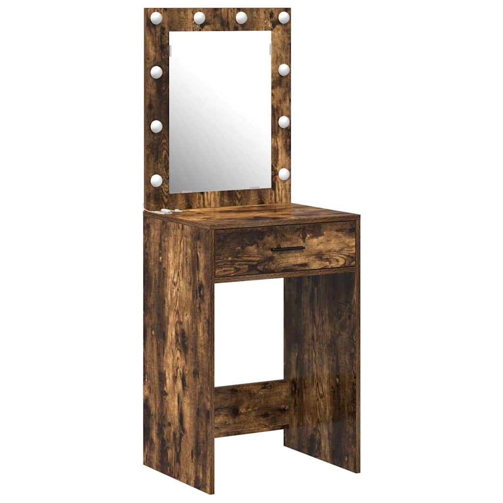 vidaXL Toaletka Dąb wędzony 50 x 41 x 135 cm Materiał drewnopochodny
