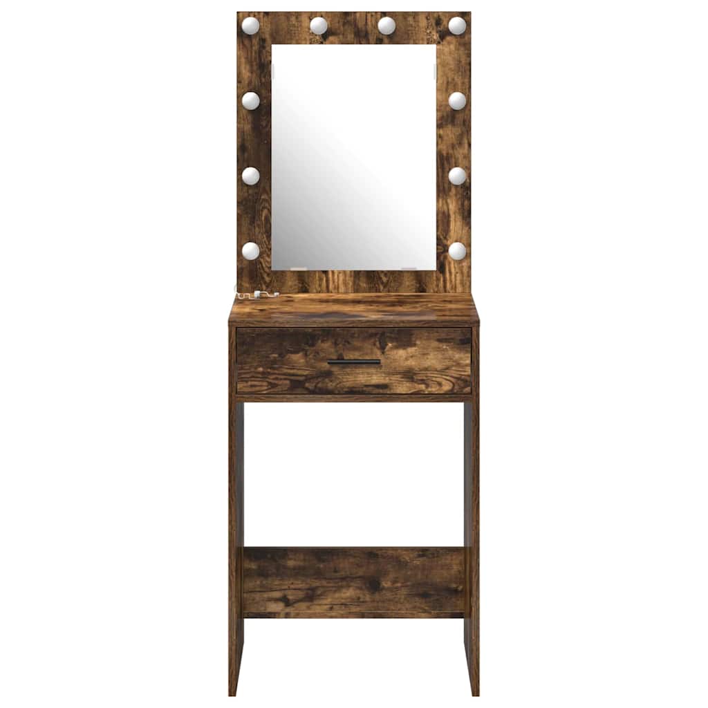 vidaXL Toaletka Dąb wędzony 50 x 41 x 135 cm Materiał drewnopochodny