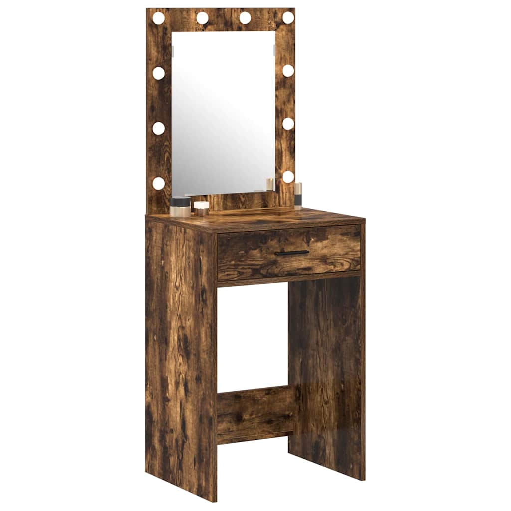 vidaXL Toaletka Dąb wędzony 50 x 41 x 135 cm Materiał drewnopochodny