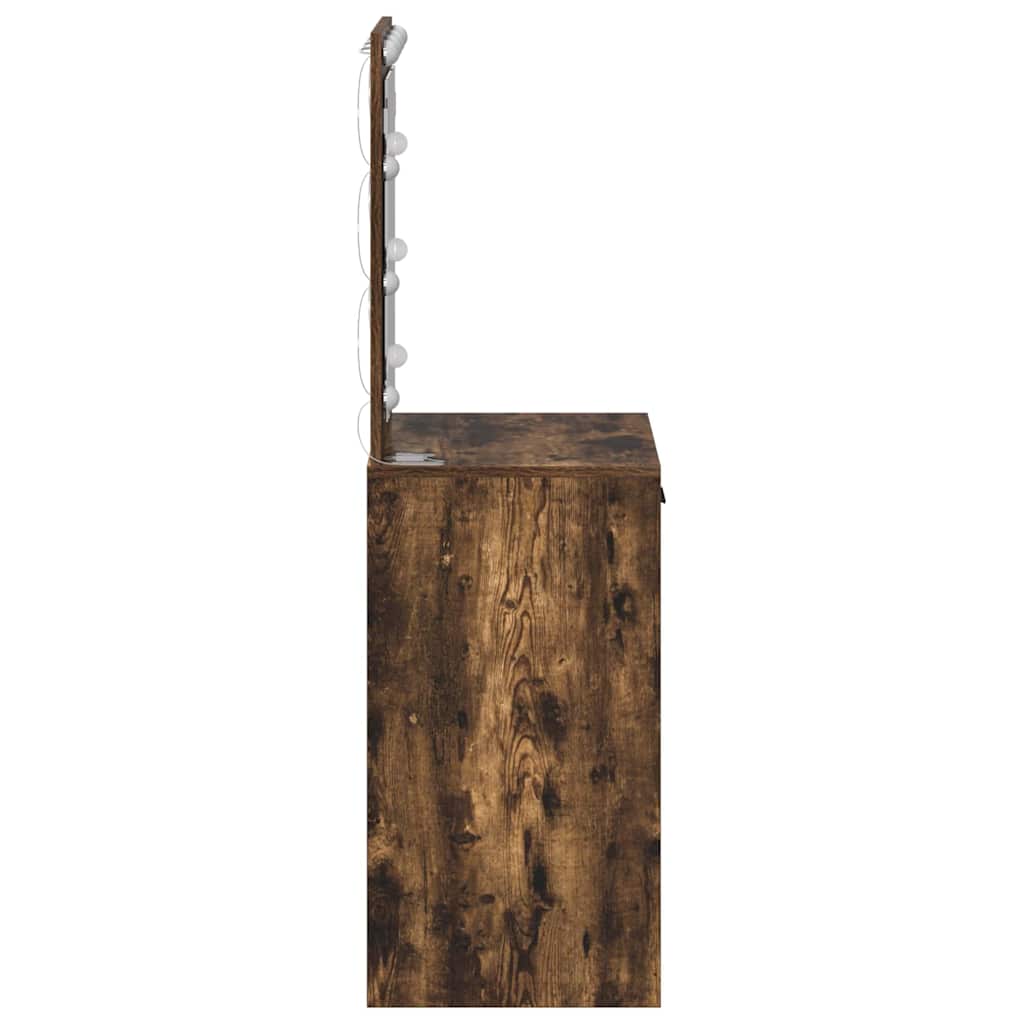 vidaXL Toaletka Dąb wędzony 50 x 41 x 135 cm Materiał drewnopochodny