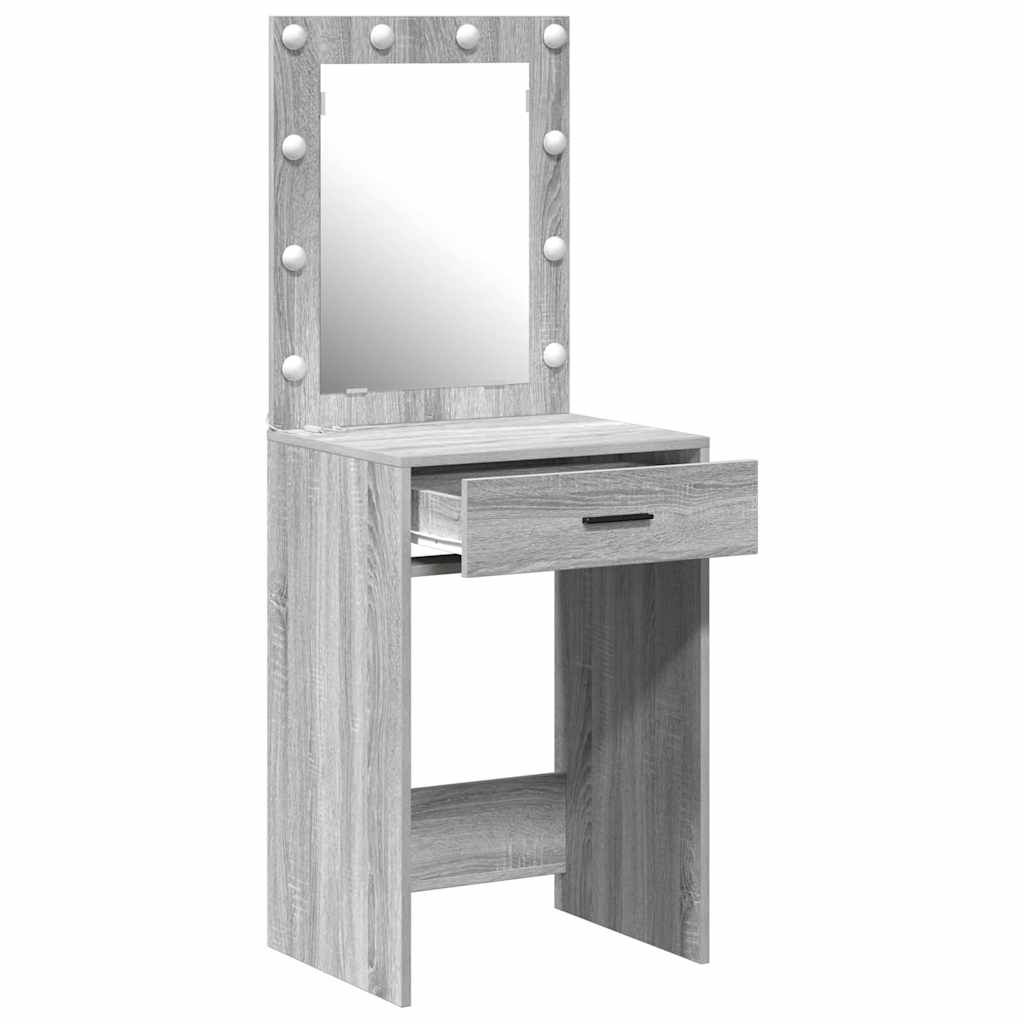 vidaXL Toaletka Szary Sonoma 50 x 41 x 135 cm Materiał drewnopochodny