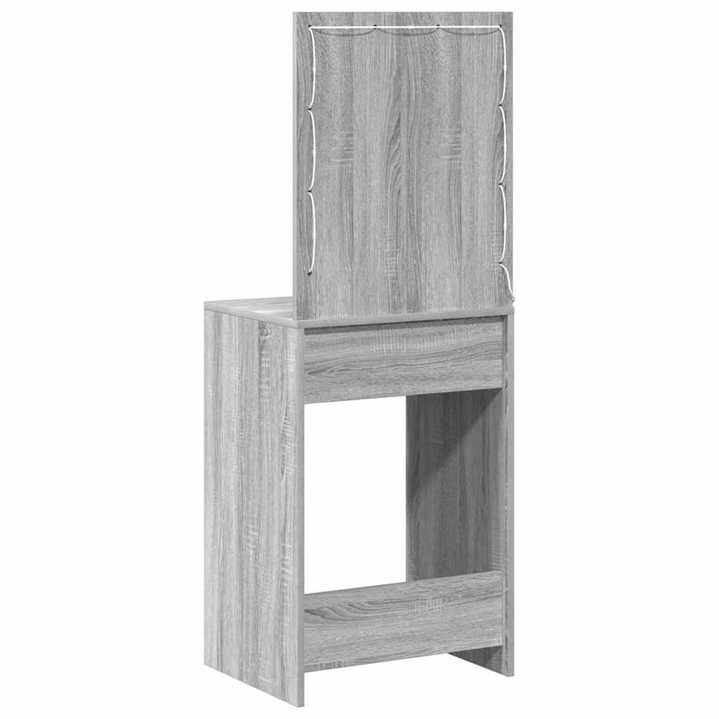 vidaXL Toaletka Szary Sonoma 50 x 41 x 135 cm Materiał drewnopochodny