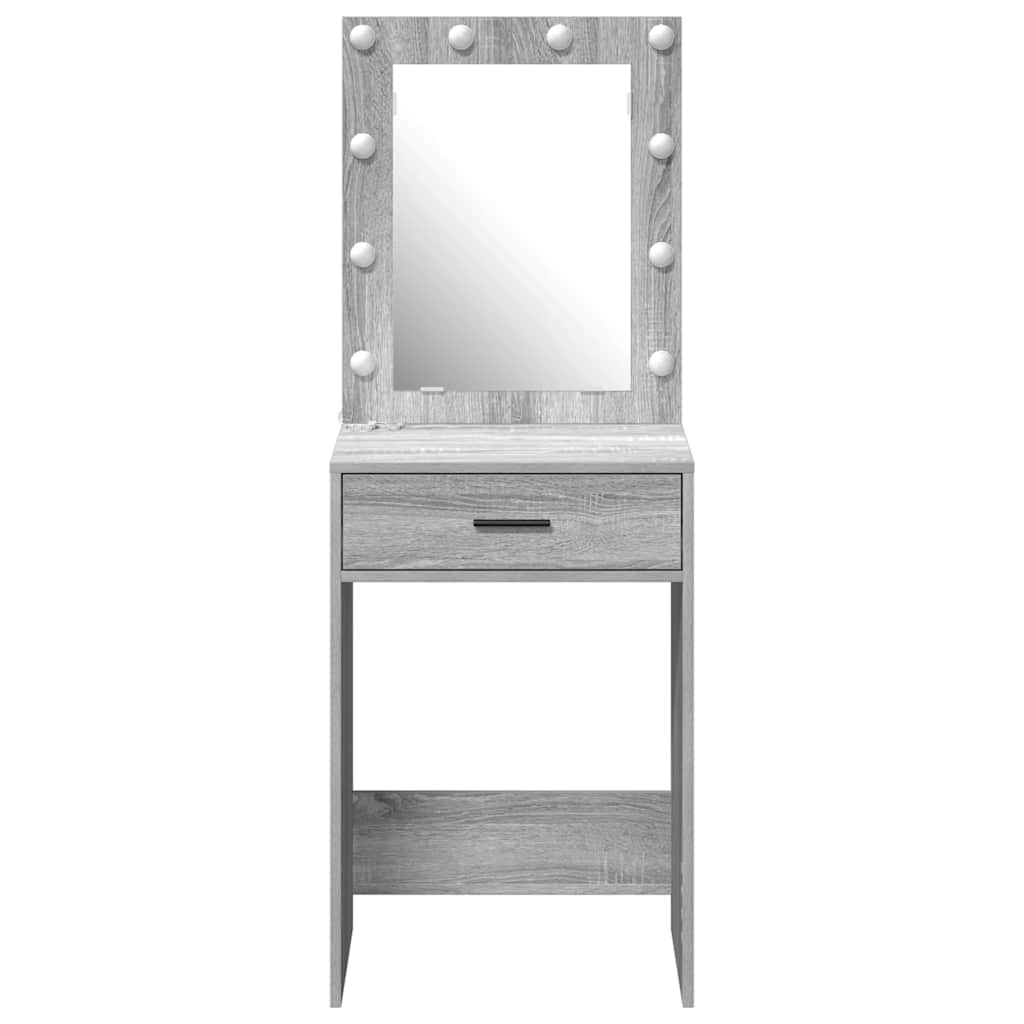 vidaXL Toaletka Szary Sonoma 50 x 41 x 135 cm Materiał drewnopochodny