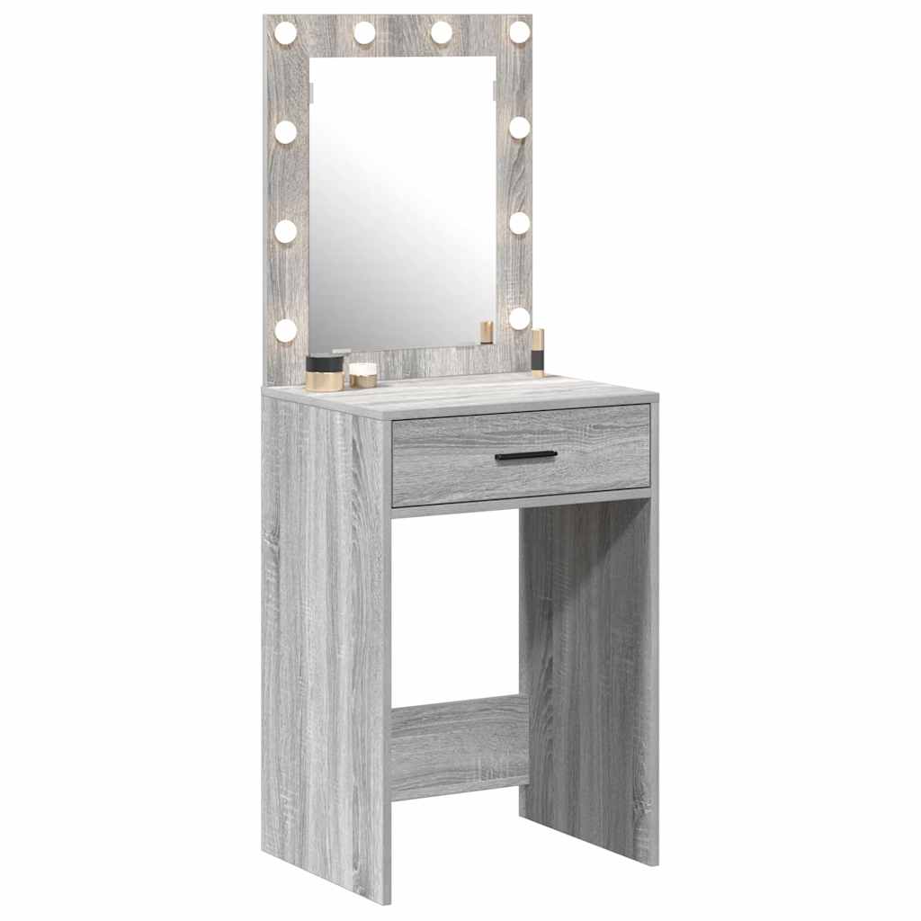 vidaXL Toaletka Szary Sonoma 50 x 41 x 135 cm Materiał drewnopochodny