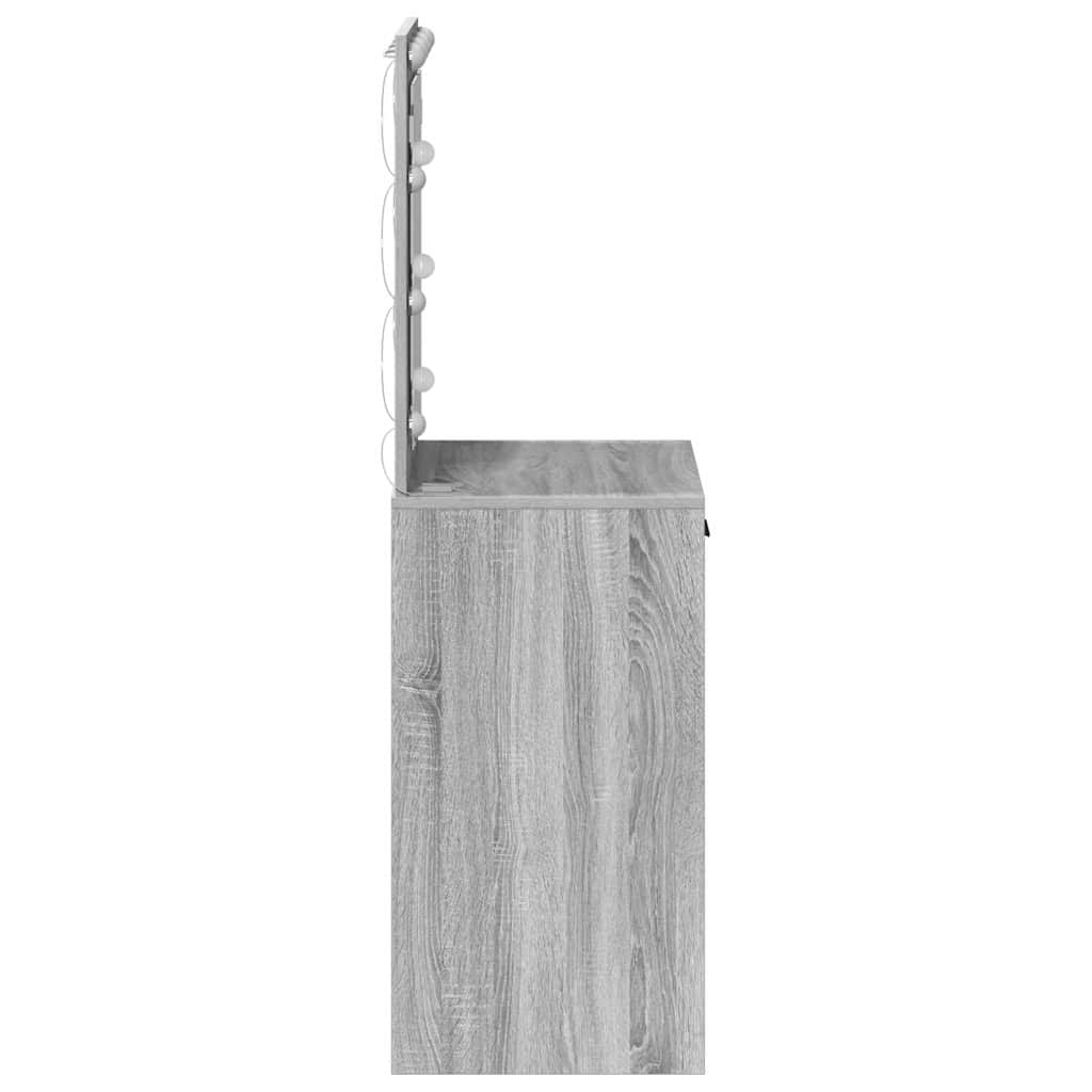 vidaXL Toaletka Szary Sonoma 50 x 41 x 135 cm Materiał drewnopochodny