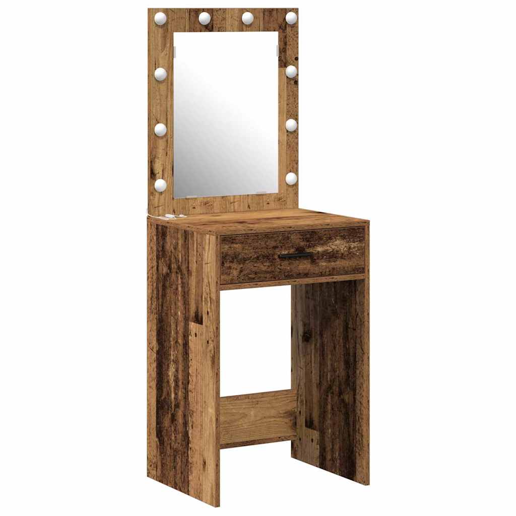vidaXL Toaletka Stare drewno 50 x 41 x 135 cm Materiał drewnopochodny