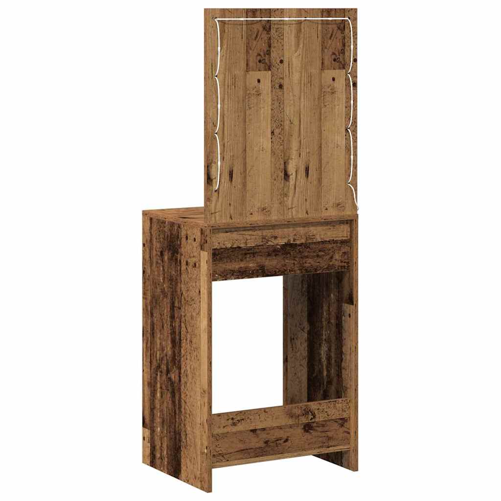 vidaXL Toaletka Stare drewno 50 x 41 x 135 cm Materiał drewnopochodny
