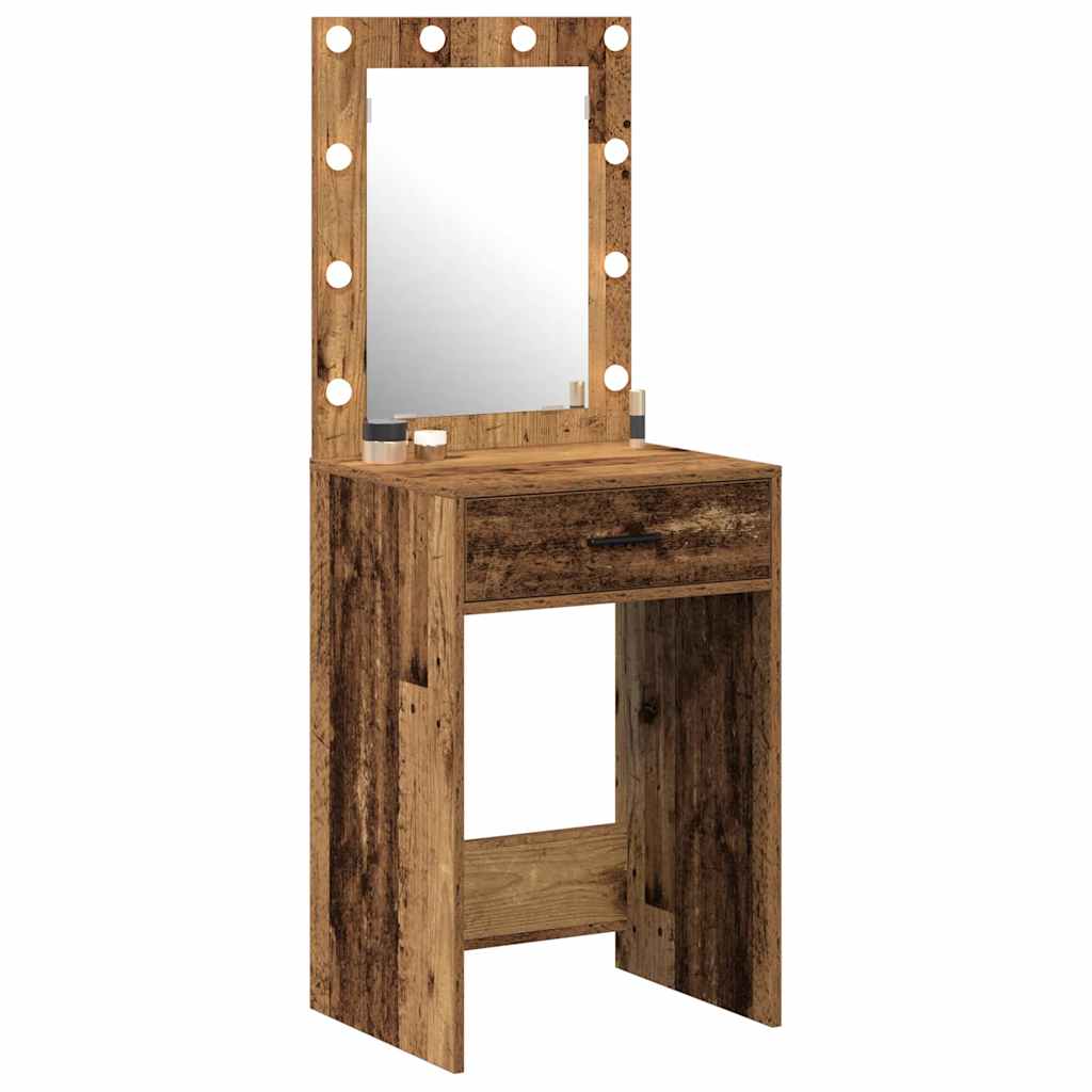 vidaXL Toaletka Stare drewno 50 x 41 x 135 cm Materiał drewnopochodny