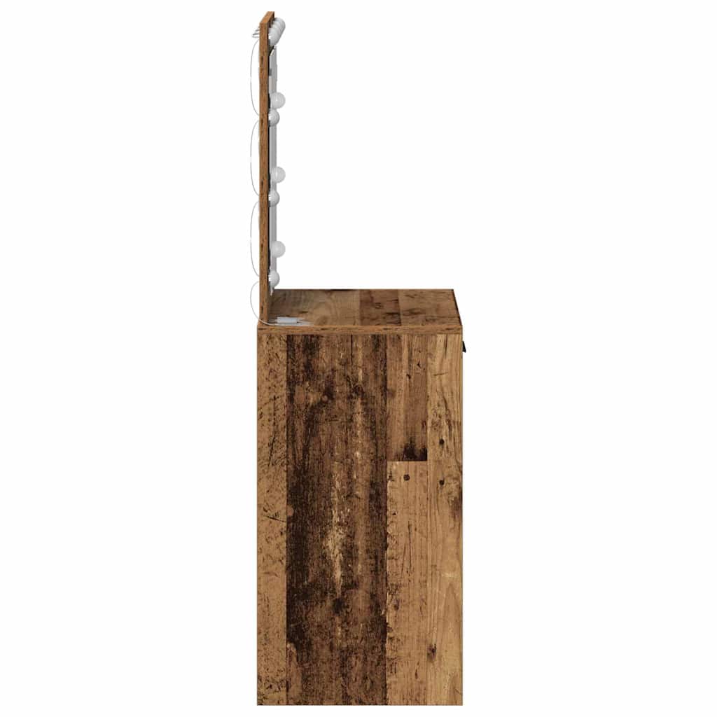 vidaXL Toaletka Stare drewno 50 x 41 x 135 cm Materiał drewnopochodny