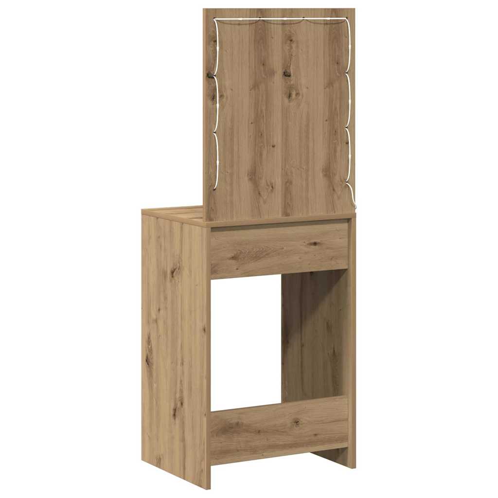 vidaXL Toaletka z szufladą Dąb rzemieślniczy 50 x 41 x 135 cm