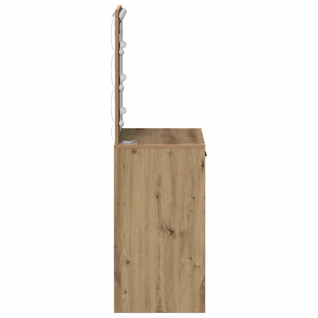 vidaXL Toaletka z szufladą Dąb rzemieślniczy 50 x 41 x 135 cm