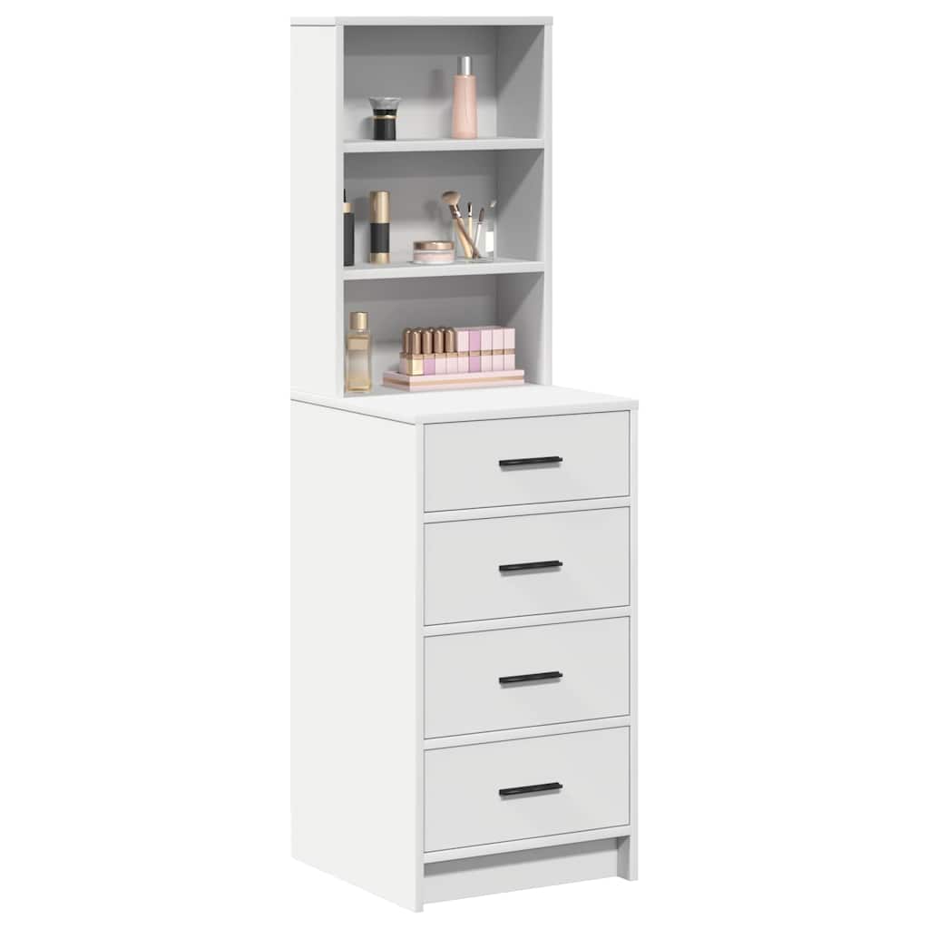 vidaXL Highboard Biały 40 x 41 x 135 cm Materiał drewnopochodny
