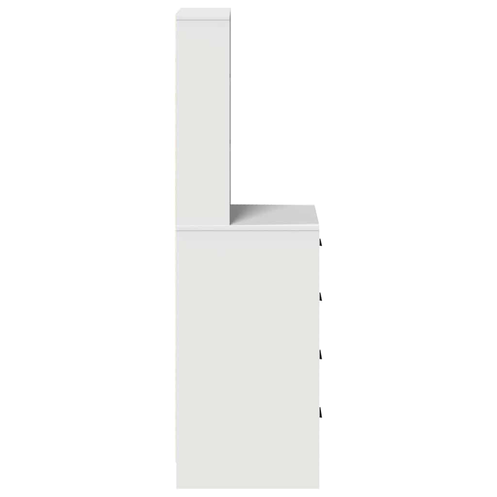 vidaXL Highboard Biały 40 x 41 x 135 cm Materiał drewnopochodny