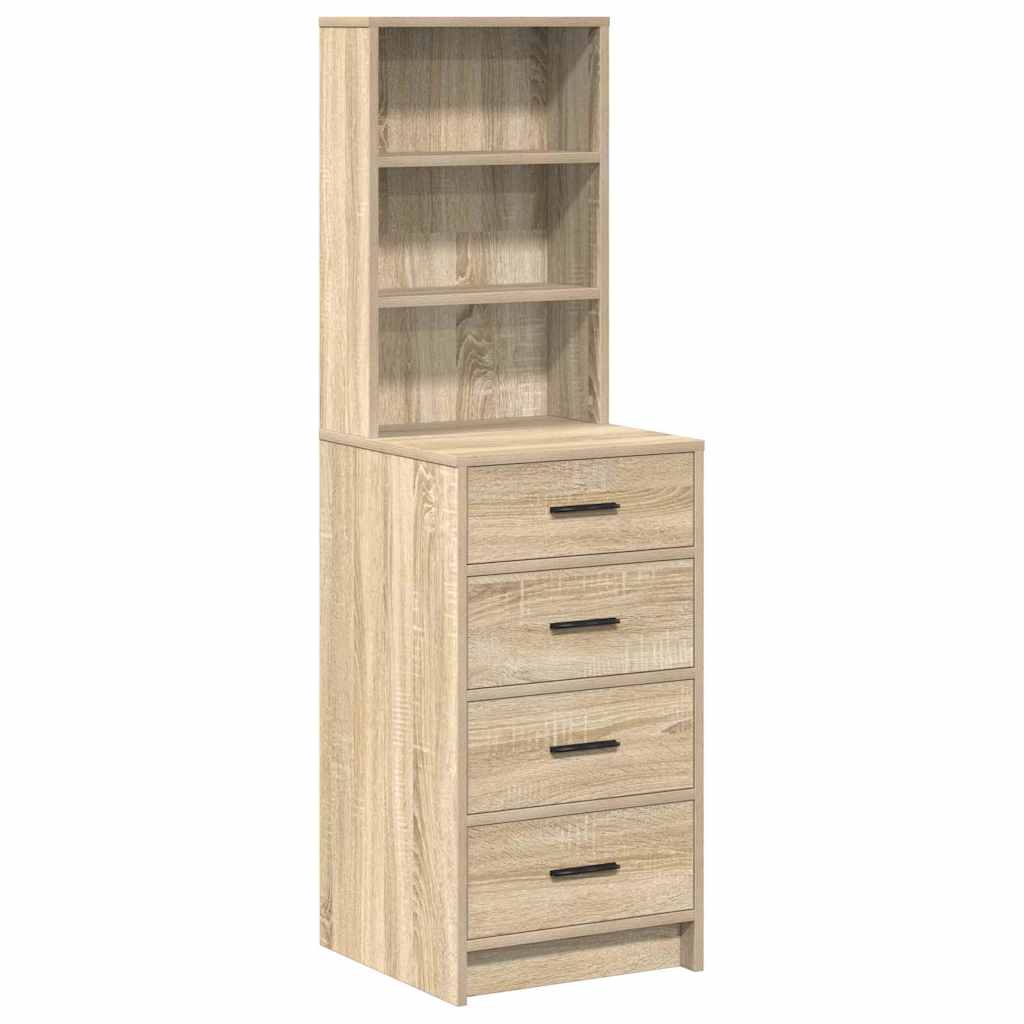 vidaXL Highboard dąb sonoma 40 x 41 x 135 cm Materiał drewnopochodny