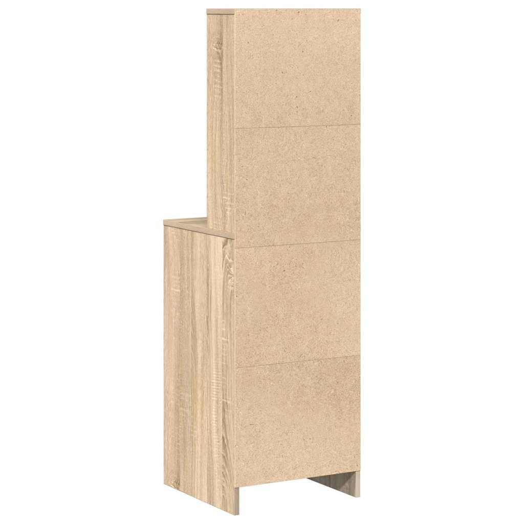 vidaXL Highboard dąb sonoma 40 x 41 x 135 cm Materiał drewnopochodny