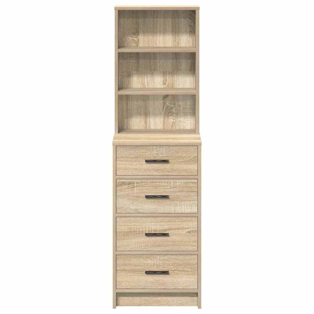 vidaXL Highboard dąb sonoma 40 x 41 x 135 cm Materiał drewnopochodny