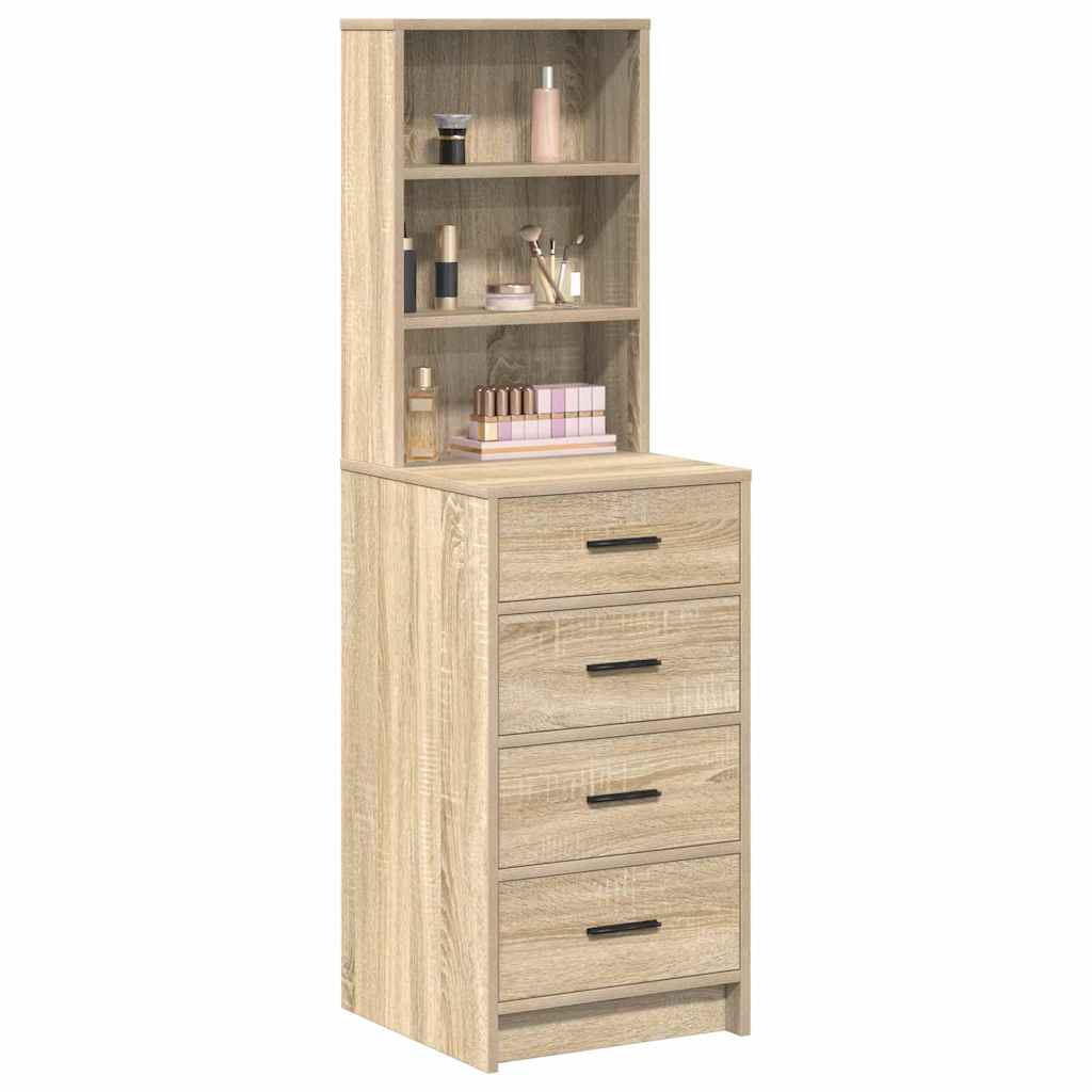 vidaXL Highboard dąb sonoma 40 x 41 x 135 cm Materiał drewnopochodny