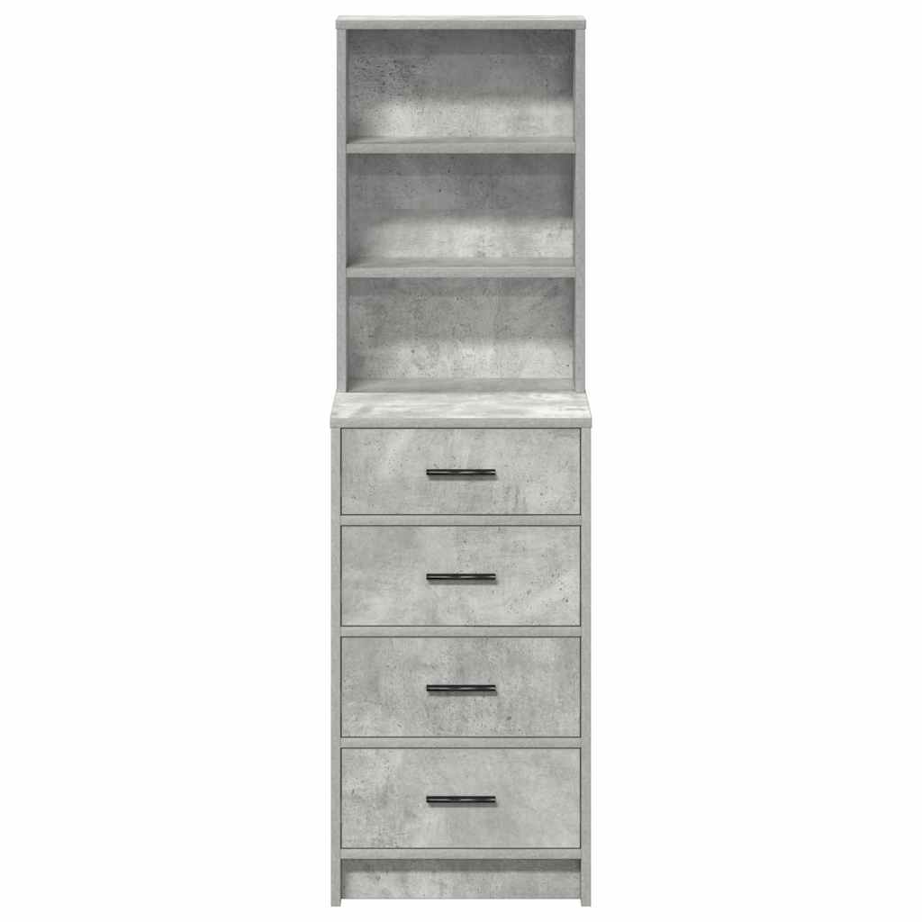 vidaXL Highboard z szufladą Betonowy szary 40 x 41 x 135 cm