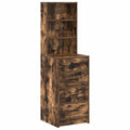 vidaXL Highboard Wędzony dąb 40 x 41 x 135 cm Materiał drewnopochodny