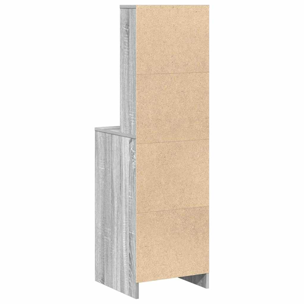 vidaXL Highboard z szufladą Szary dąb sonoma 40 x 41 x 135 cm
