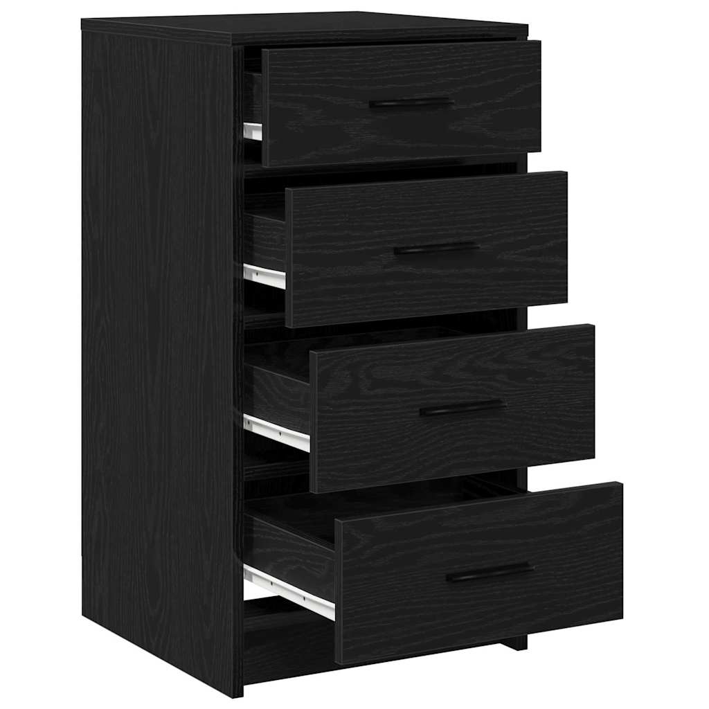 vidaXL Bufet Czarny dąb 40 x 41 x 75 cm Materiał drewnopochodny