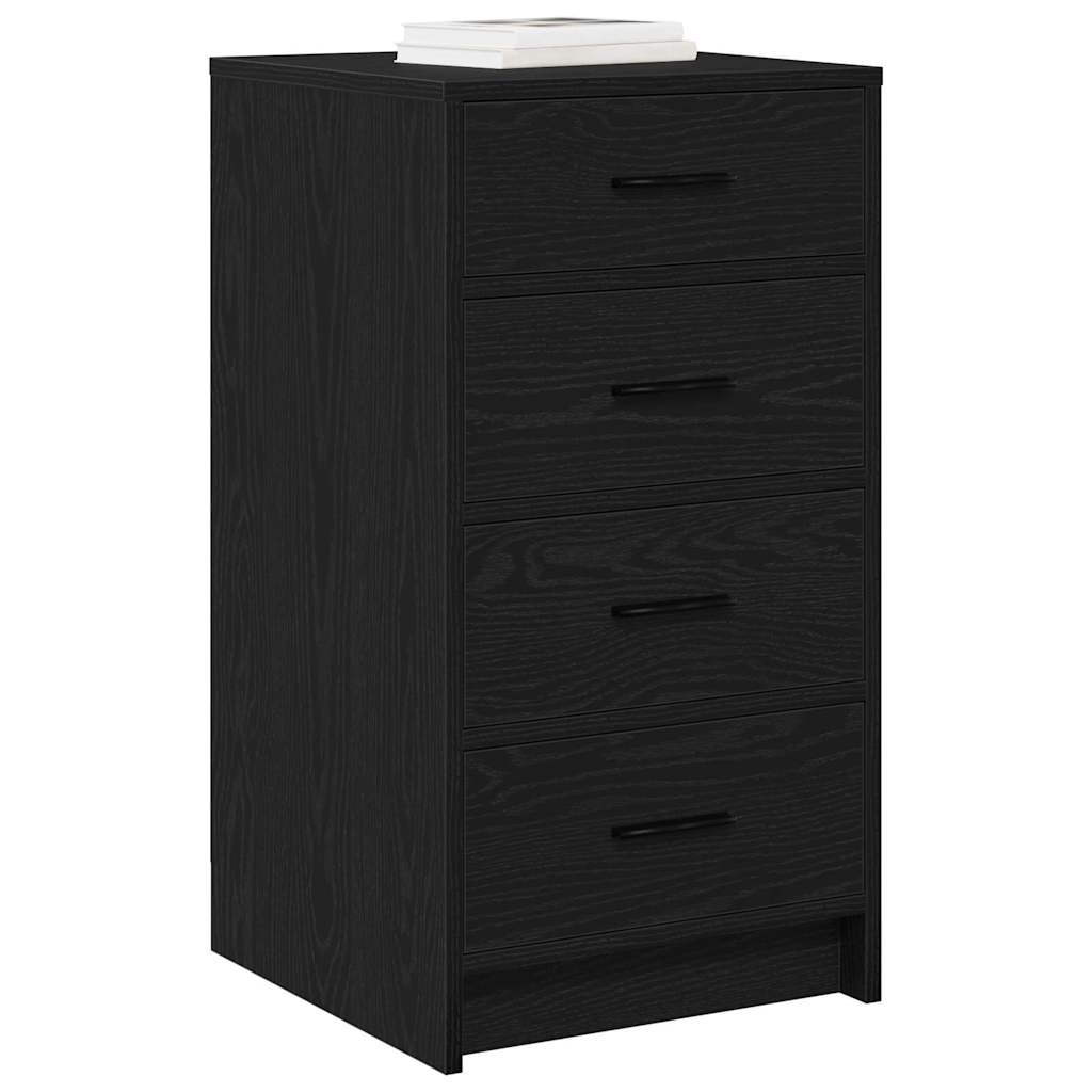 vidaXL Bufet Czarny dąb 40 x 41 x 75 cm Materiał drewnopochodny