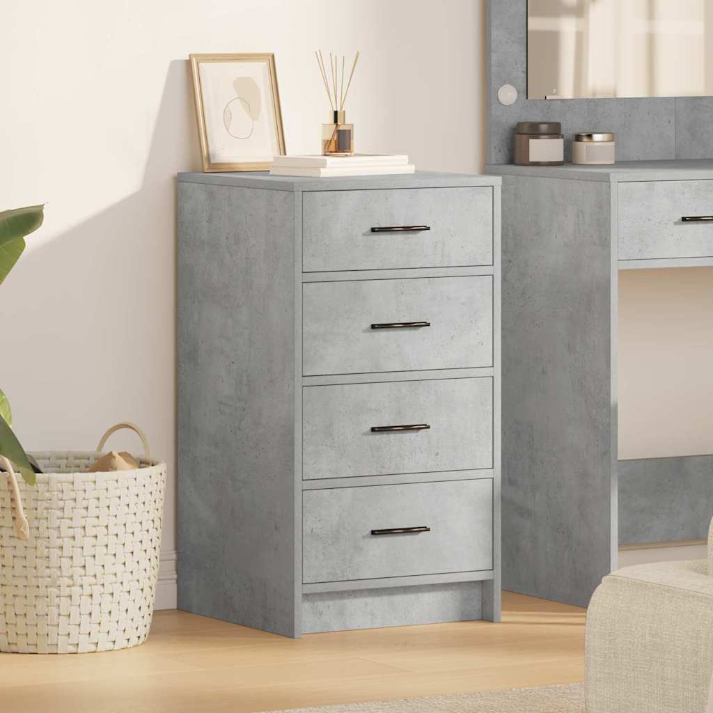 vidaXL Bufet Betonowy szary 40 x 41 x 75 cm Materiał drewnopochodny