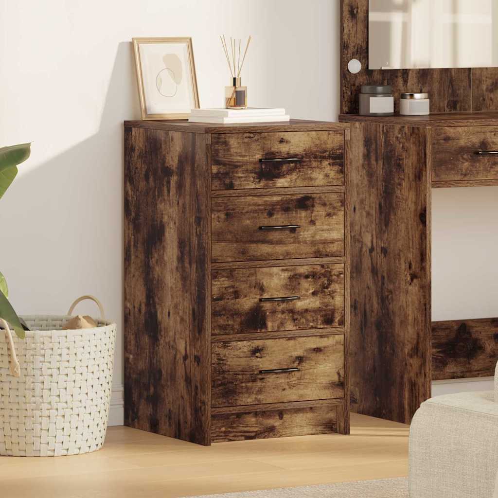 vidaXL Bufet Wędzony dąb 40 x 41 x 75 cm Materiał drewnopochodny