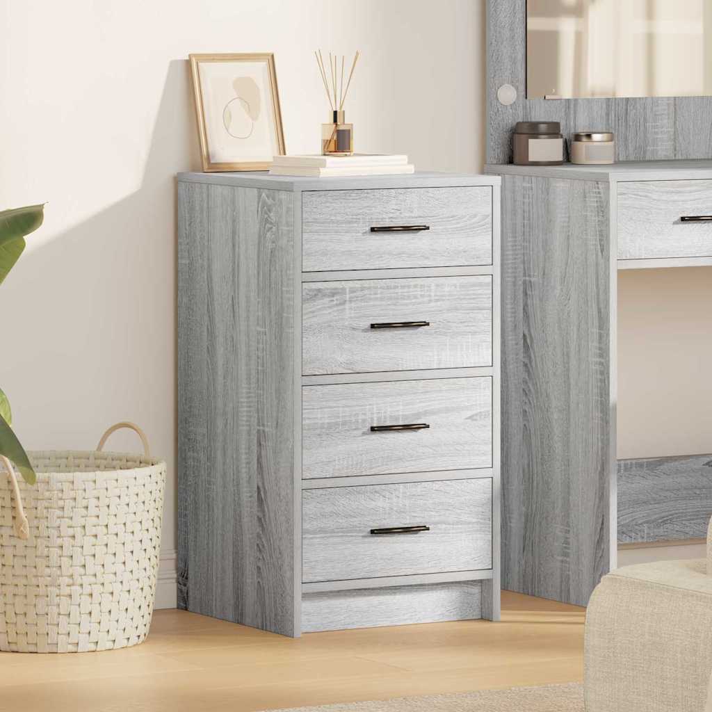 vidaXL Bufet Szary dąb sonoma 40 x 41 x 75 cm Materiał drewnopochodny