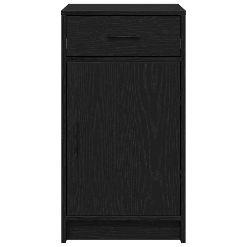 vidaXL Bufet Czarny Dąb 40 x 40.5 x 75 cm Materiał drewnopochodny