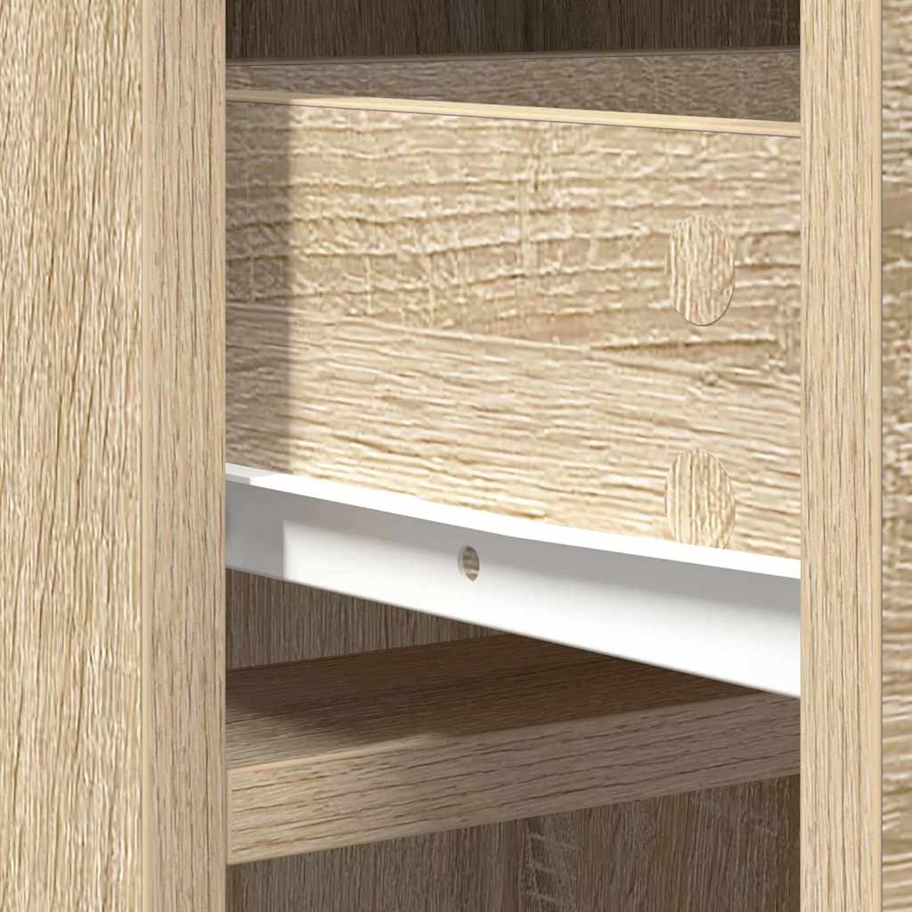 vidaXL Highboard Dąb Sonoma 40 x 40,5 x 135 cm Materiał drewnopochodny