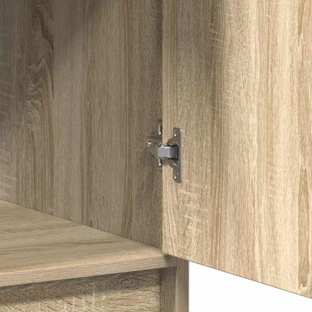 vidaXL Highboard Dąb Sonoma 40 x 40,5 x 135 cm Materiał drewnopochodny