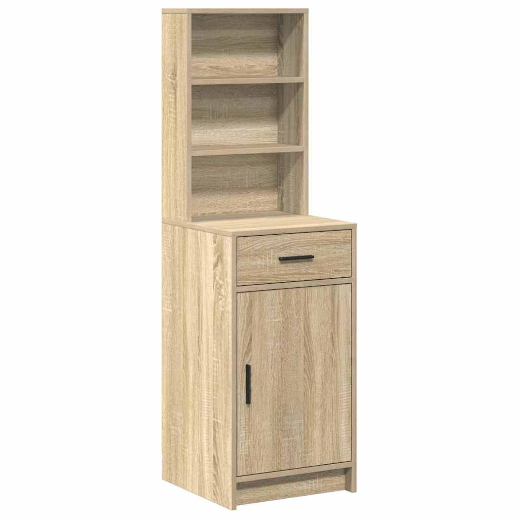 vidaXL Highboard Dąb Sonoma 40 x 40,5 x 135 cm Materiał drewnopochodny