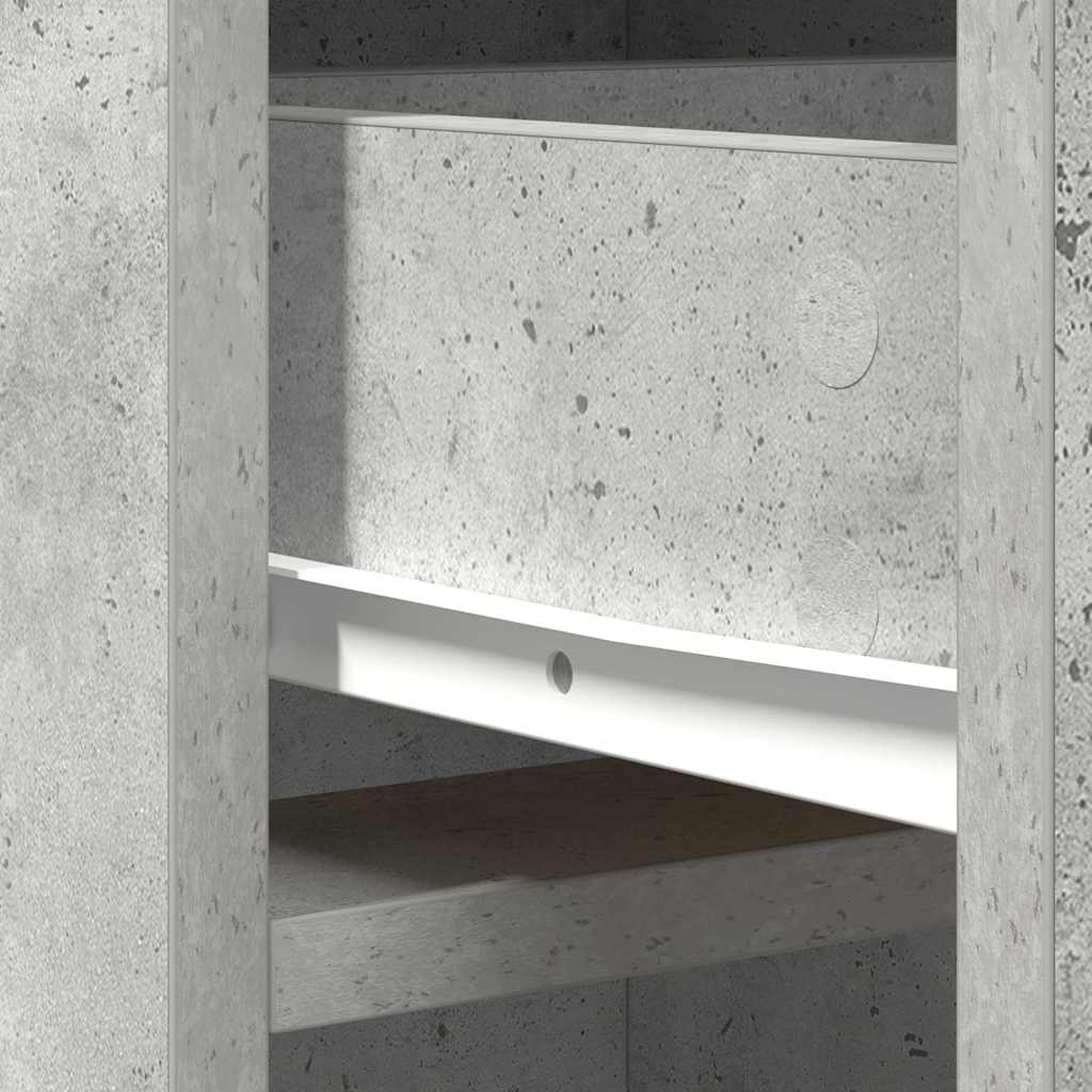 vidaXL Highboard z szufladą Betonowy szary 40 x 40,5 x 135 cm