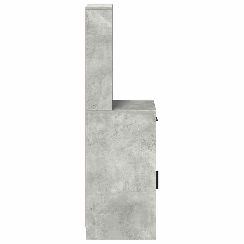 vidaXL Highboard z szufladą Betonowy szary 40 x 40,5 x 135 cm