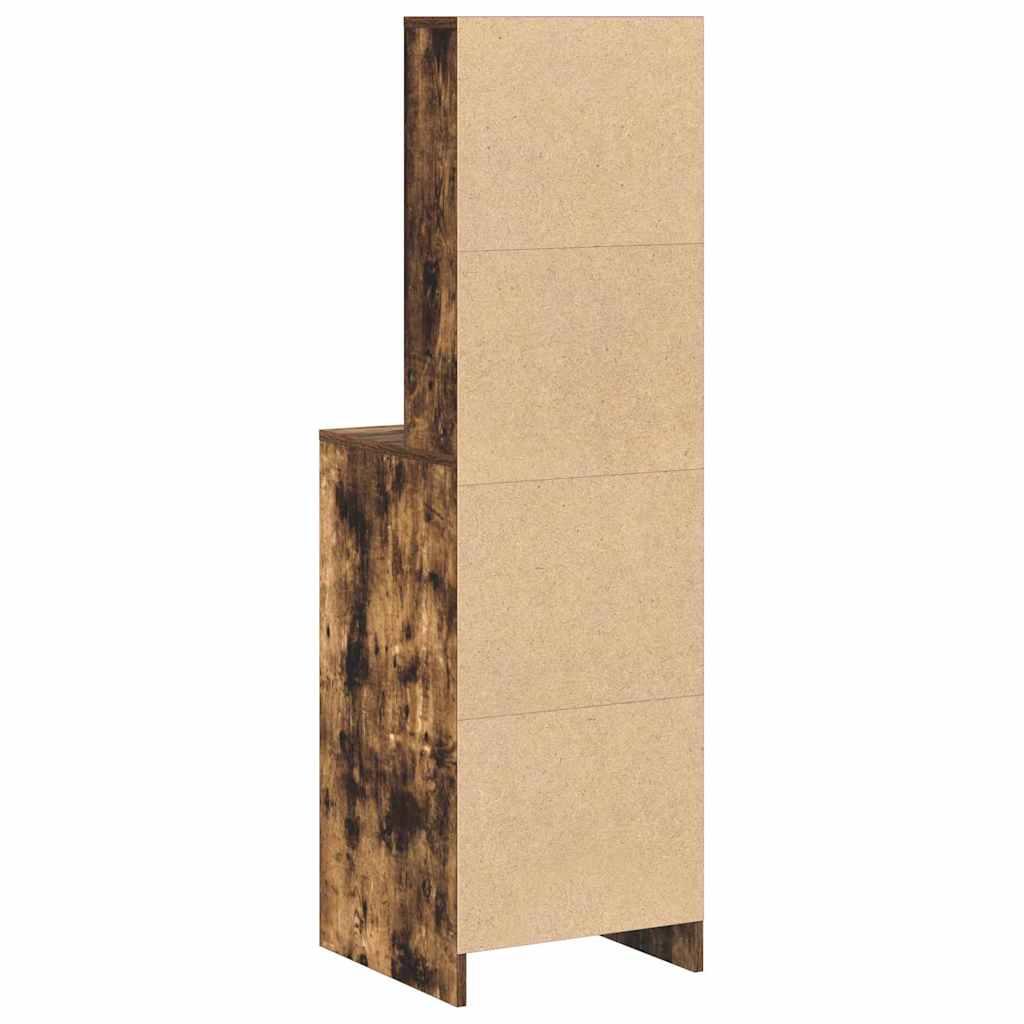 vidaXL Highboard z szufladą Dąb wędzony 40 x 40,5 x 135 cm