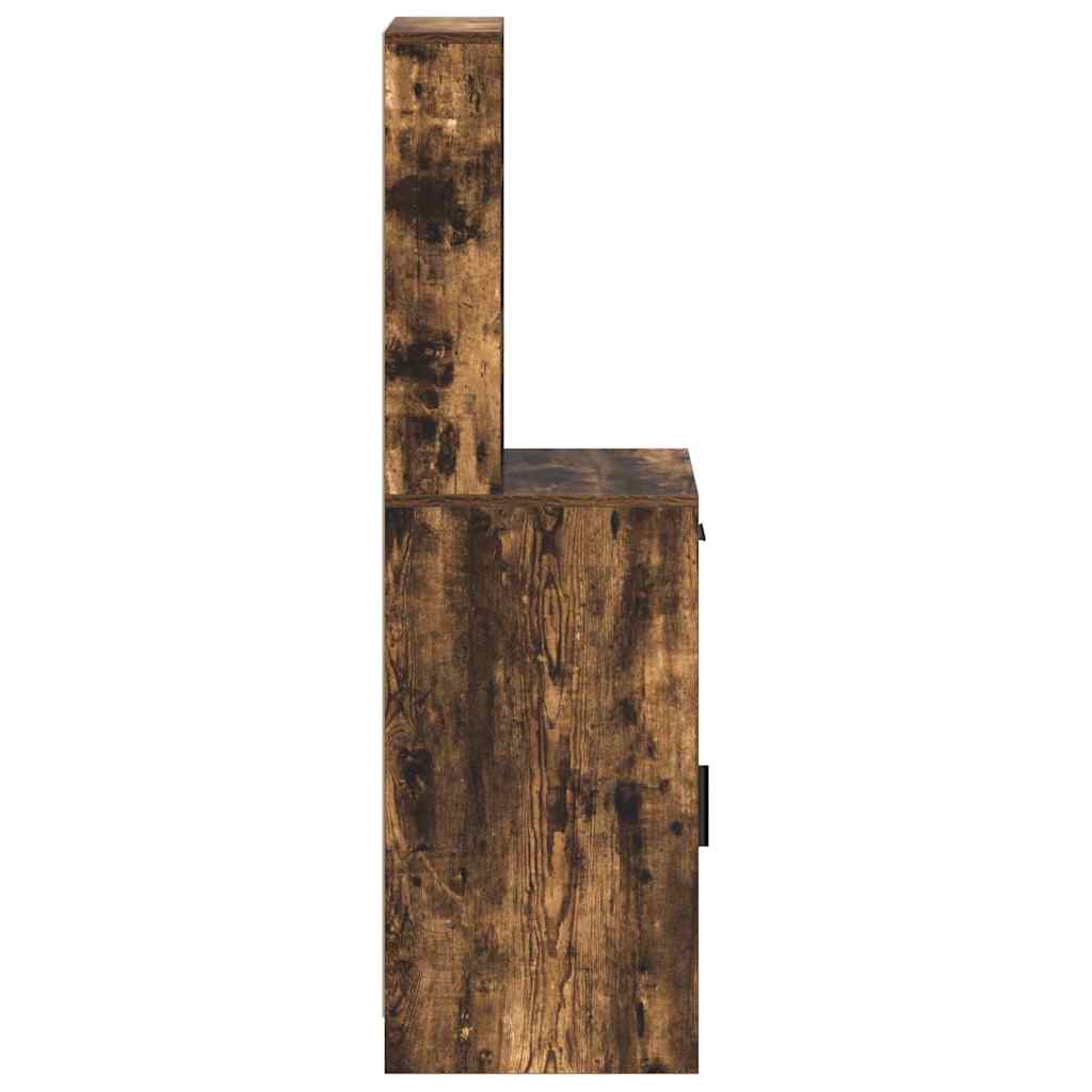 vidaXL Highboard z szufladą Dąb wędzony 40 x 40,5 x 135 cm